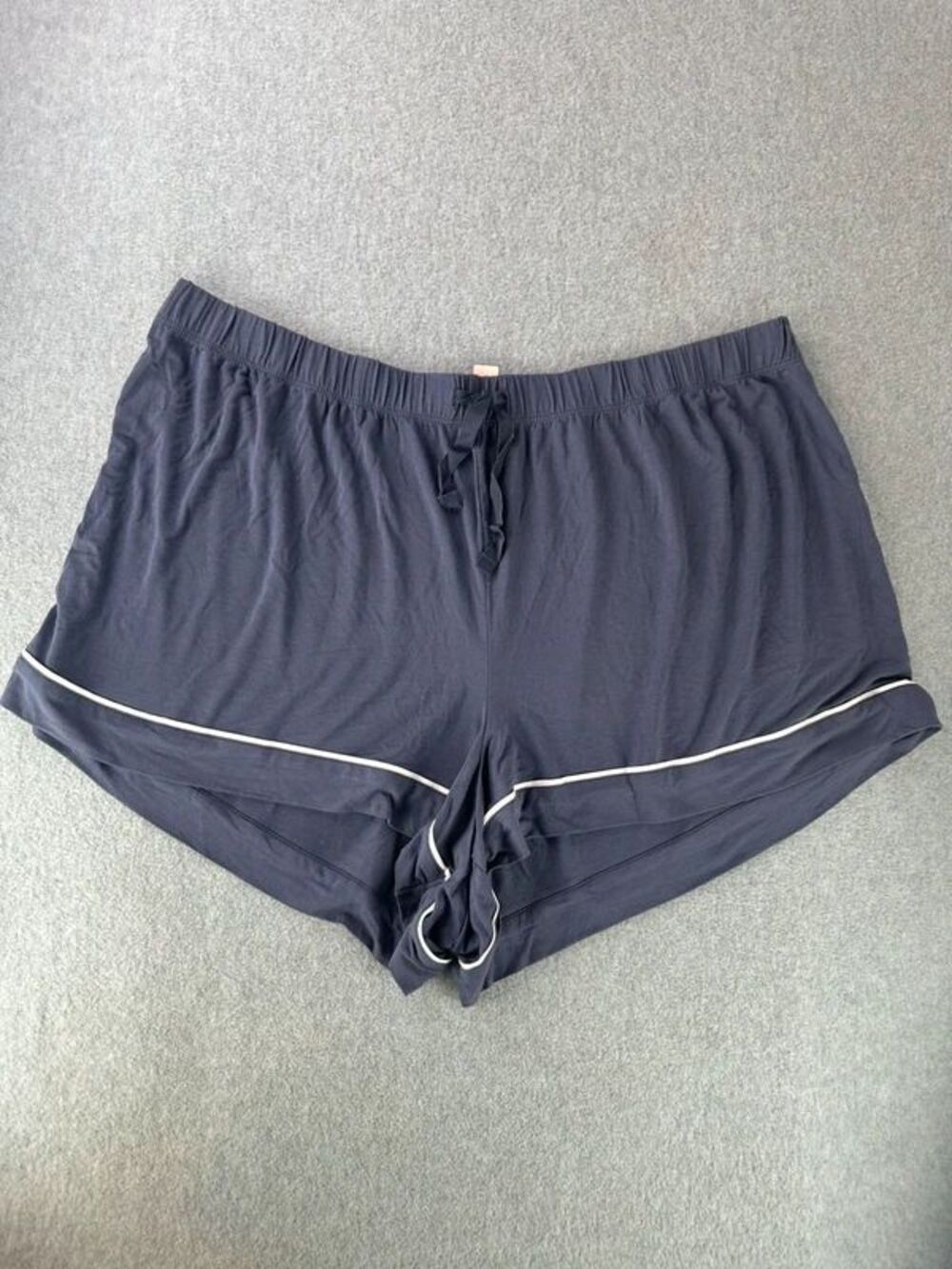 Plus Size XXL Victorias Secret Blue Pajama Lounge Shorts Pull On Elastic Waist